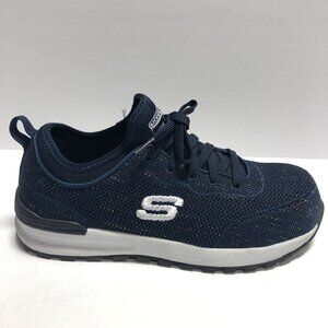 Skechers Women’s Bulkin-Balran, Navy Comp Toe Sneakers, Size 6M